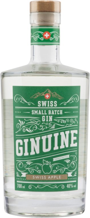 Ginuine Gin Swiss Apple 40% 70cl Car x6