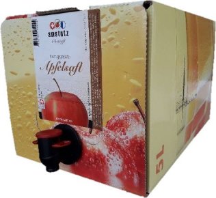 Apfelsaft pasteurisiert  Bag in Box 5 Liter 500cl
