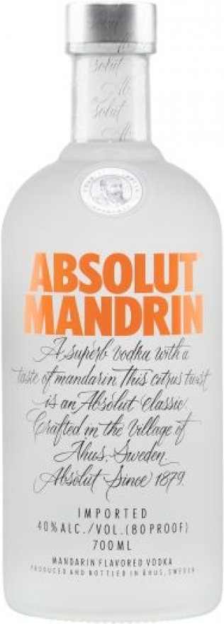 Vodka Absolut Mandarin * 40% 70cl Car x6