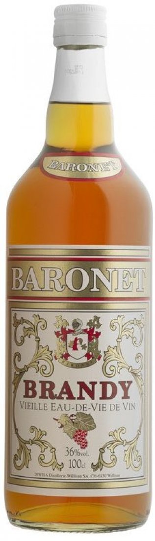 BARONET Brandy 36% 100cl Car x6