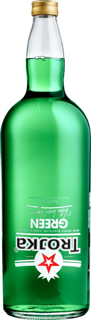 TROJKA Vodka Green 17% 455cl