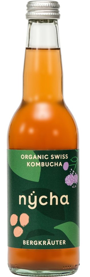 NYCHA Kombucha Bergkräuter Kann Restalkohol enthalten 0.6% 33cl Car x24