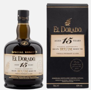 El Dorado Rum 15 years 43% 70cl Car x6