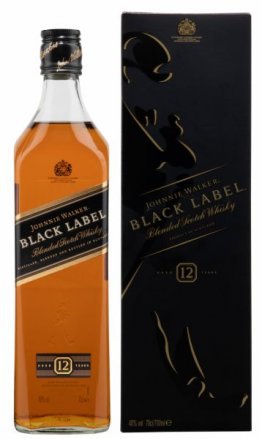 Whiskey J. Walker Black Label 12 year Blended Scotch 40% 70cl Car x6