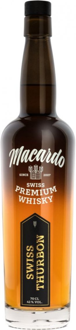 Macardo Swiss Premium Whisky Swiss Thurbon 42% 70cl Car x6