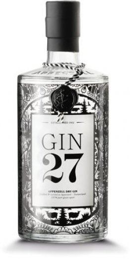 Gin 27 Appenzell Dry Gin 43% 70cl Car x6