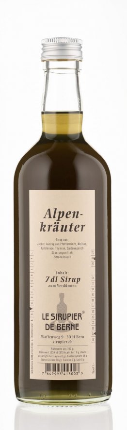 Alpenkräuter Sirup Le Sirupier de Berne * 70cl HARx15