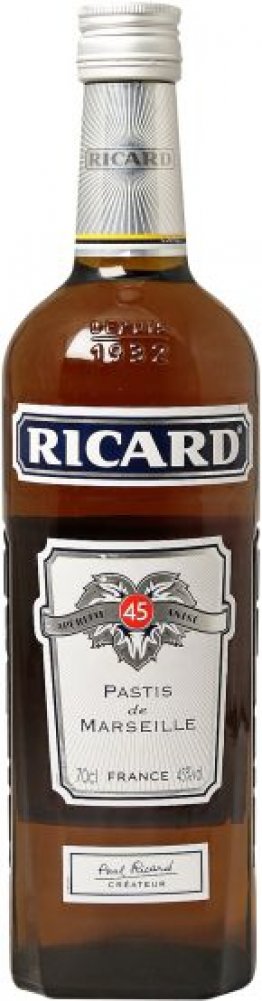 Pastis Ricard 45% 70cl Car x6