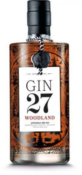 Gin 27 Woodland Appenzell Dry Gin 43% 70cl Car x6