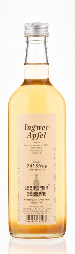Ingwer-Apfel Sirup Le Sirupier de Berne * 70cl HARx15