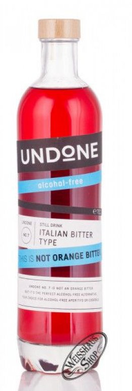 UNDONE No.7 Italian Bitter Type alkoholfrei * 70cl Car x6