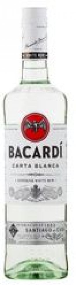 Rum Bacardi Carta blanca 37.5% 70cl Car x6