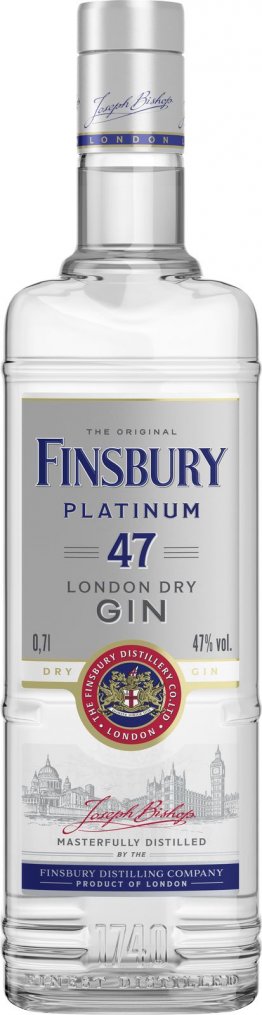 Finsbury 47 London Dry Gin 47% 70cl Car x6
