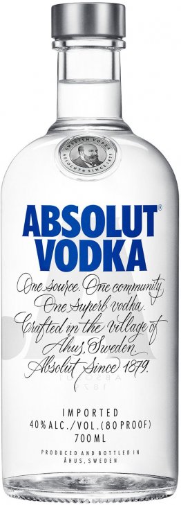 Vodka Absolut 40% 70cl Car x6