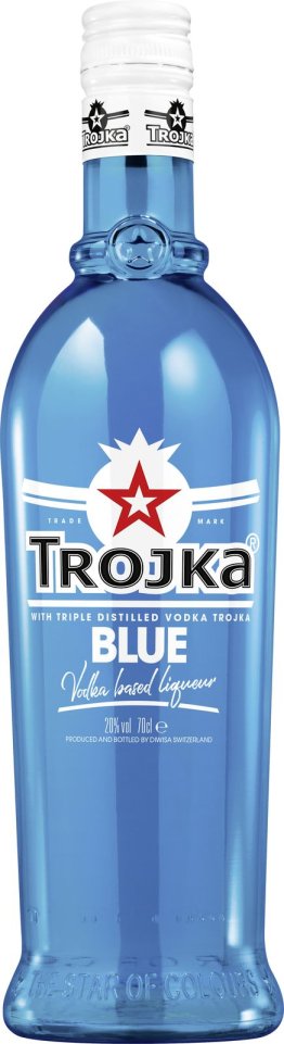 TROJKA Vodka Blue * 20% 70cl Car x6
