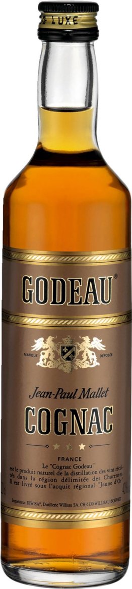 Cognac Godeau *** 20 cl 40% 20cl Car x12