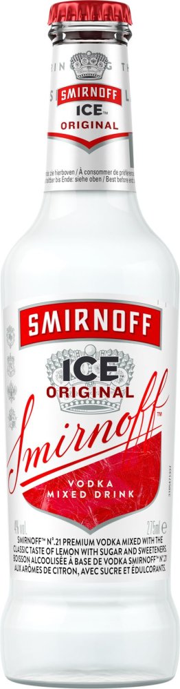Smirnoff Ice Vodka mixed drink (Festlieferung: nur ganze Packungen retour) 4% 27.5cl Car x24