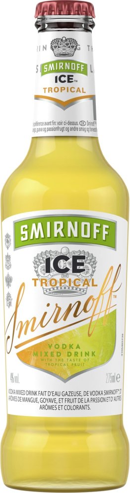 Smirnoff Ice Tropical * (Festlieferung: Rücknahme nur ganze Kartons) 4% 27.5cl Car x24