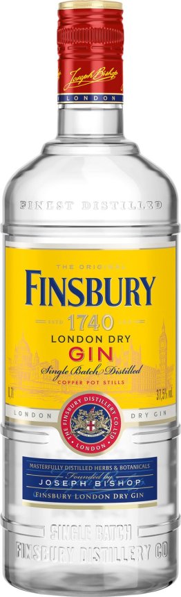 Finsbury Gin London Dry classic 37.5% 70cl Car x6