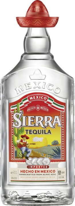 SIERRA Tequila Silver 38% 70cl Car x6