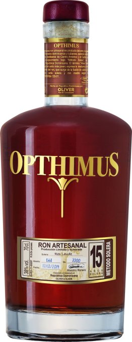 Rum Opthimus 15 years 38% 70cl Car x6