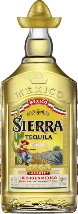 SIERRA Tequila Reposado (Gold) 38% 70cl Car x6