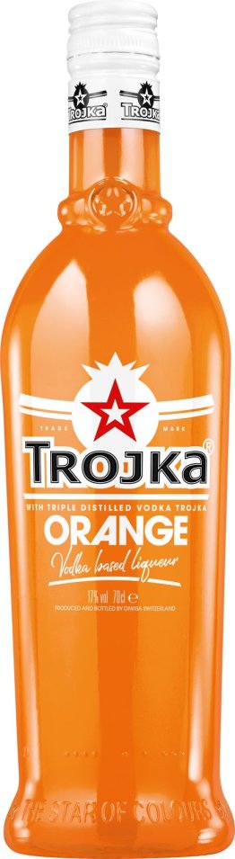 TROJKA Vodka Orange 17% 70cl Car x6