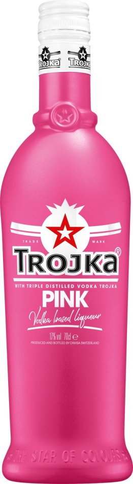 TROJKA Vodka Pink 17% 70cl Car x6
