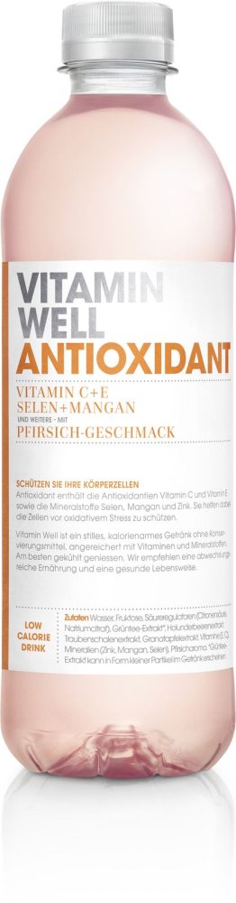 Vitamin Well Antioxidant Pfirsich 50cl Car x12