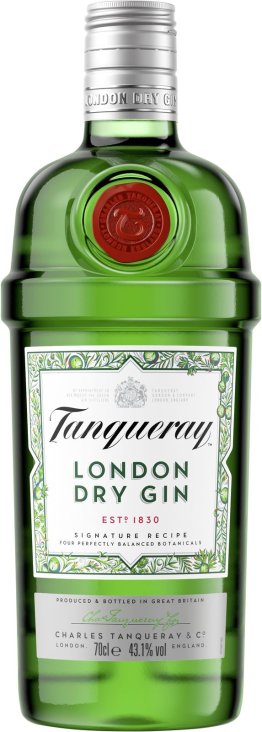 London Dry Gin Tanqueray 43.1% 70cl Car x6