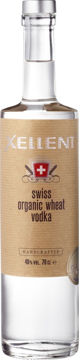 XELLENT SWISS Organic Wheat Vodka BIO 40% 70cl Car x6