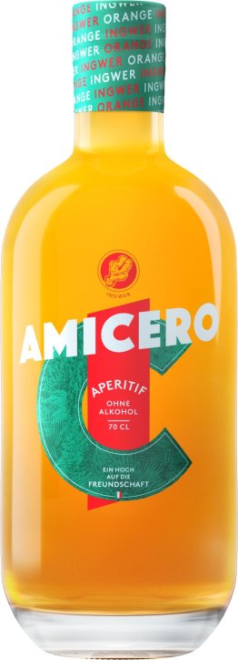 Aperitif Amicero alkoholfrei * Ingwer-Orangen 70cl Car x6