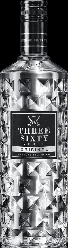 THREE SIXTY Vodka 37.5% 70cl Car x6