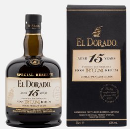 El Dorado Rum 15 years 43% 70cl Car x6