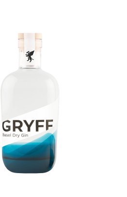 Gryff Basel Dry Gin 44% 50cl Car x6