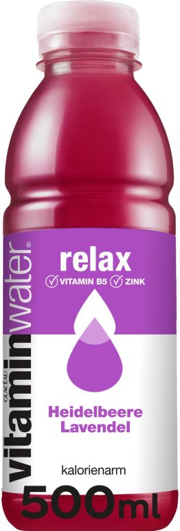 Glaceau Vitaminwater Relax Heidelbeere & Lavendel 50cl Car x12