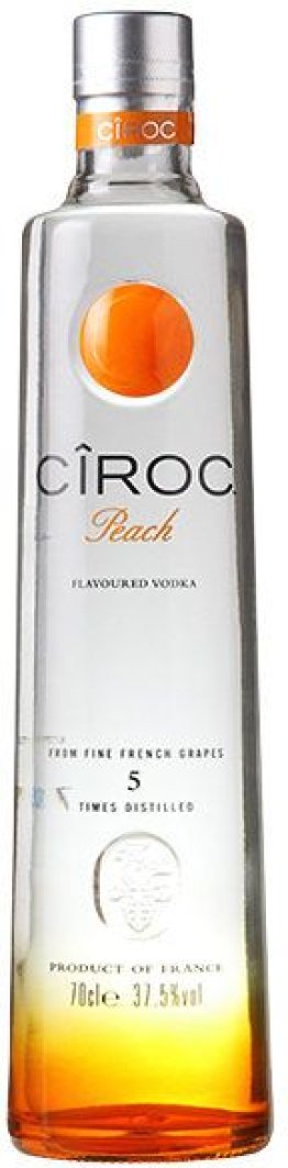 Vodka Cîroc Peach Flavoured * 37.5% 70cl Car x6