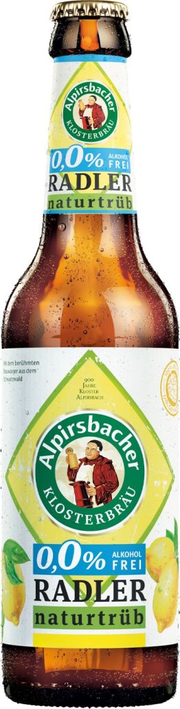 Alpirsbacher Klosterbräu Radler naturtrüb alkoholfrei 0,0% * 50cl HARx20