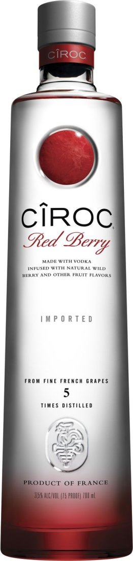Vodka Cîroc Red Berry Flavoured * 37.5% 70cl Car x6
