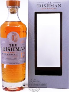 Irishman 12 Years Single Malt Irish Whiskey 43% 70cl Car x6