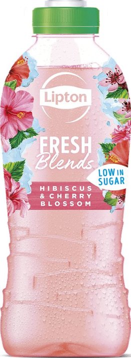 Lipton Fresh Blends Hibiscus Cherry Blossom * 75cl Car x6