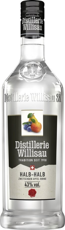 Original Willisauer Halb-Halb * 43% 100cl Car x6
