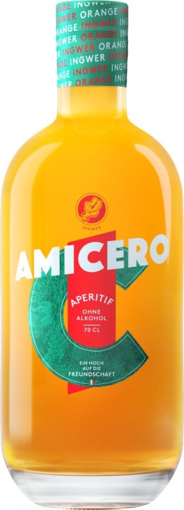 Aperitif Amicero alkoholfrei Ingwer-Orangen 70cl Car x6