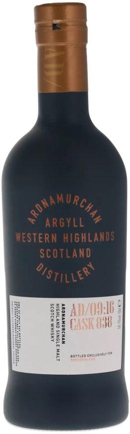 Ardnamurchan AD/09:16 Cask 838 Exklusive for Switzerland Highland Single Malt Scotch 58.1% 70cl Car x6