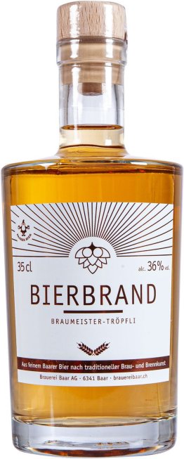 Baarer Bierbrand Braumeister-Tröpfli 36% 35cl