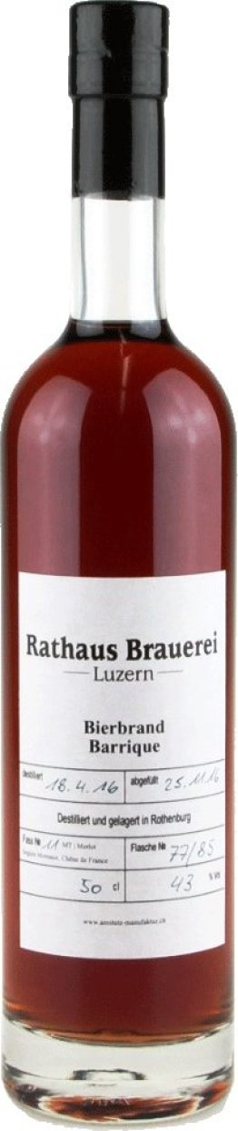 Bierbrand Barrique Rathausbrauerei 43% 50cl Car x6