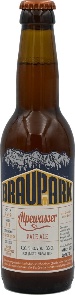 Braupark Alpewasser Pale Ale 33cl Car x6