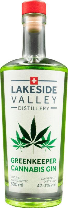 Cannabis Dry Gin Lakeside Valley 42% 50cl Car x6