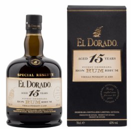El Dorado Rum 15 years 43% 70cl Car x6