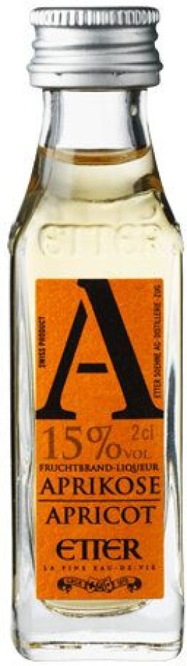 Etter New Generation Aprikose Fruchtbrand-Liqueur * 15% 2cl Car x24